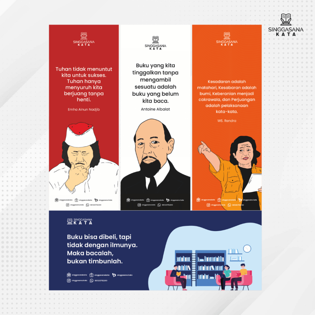 

Bookmark Singgasana Kata - Pembatas Buku