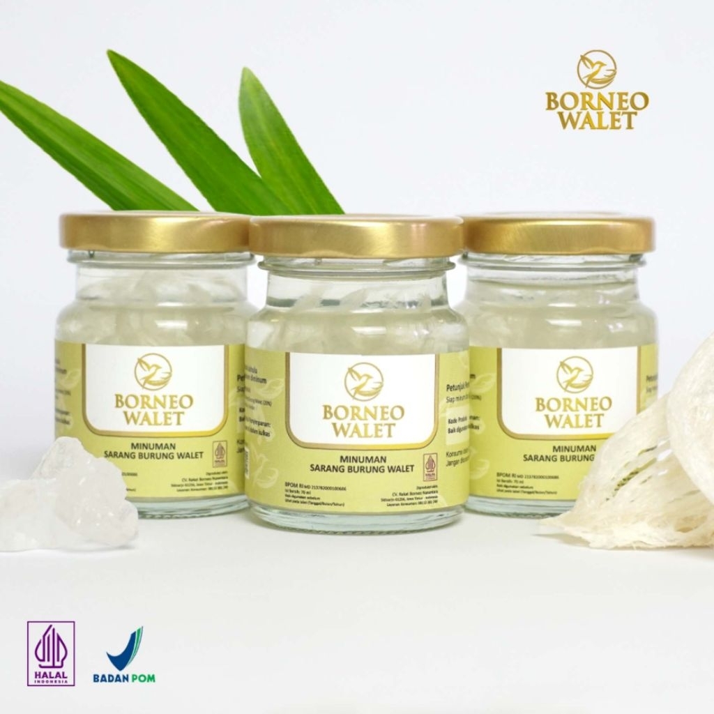 

Isi 3 Botol, Borneo Walet Minuman Sarang Burung Walet