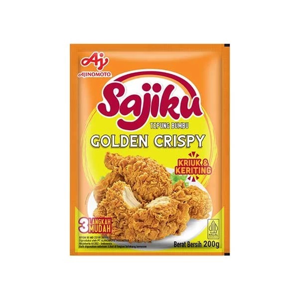 

SAJIKU TEPUNG BUMBU GOLDEN CRISPY 200GR
