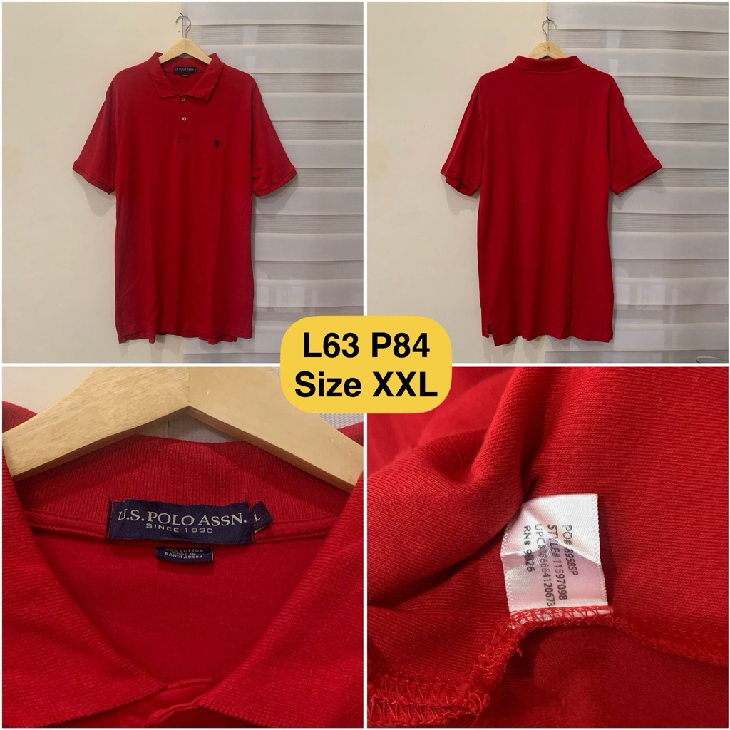 Poloshirt USPA US Polo Assn Merah Original