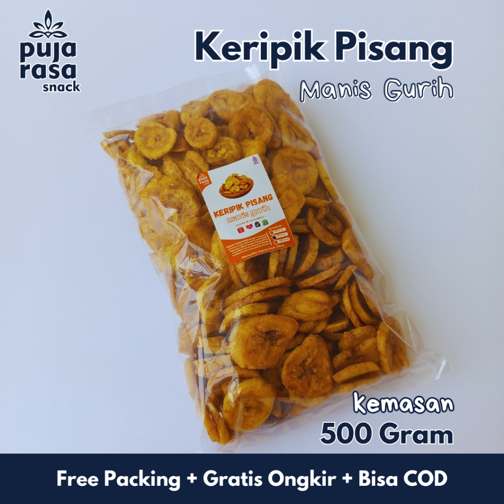 

RENYAH KERIPIK KRIPIK PISANG MANIS KOIN CARAMEL ENAK 500 GRAM