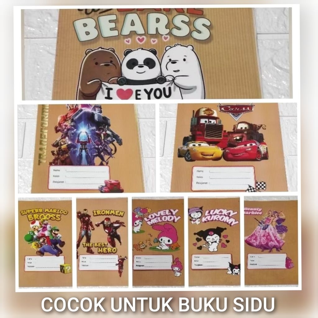 

Sampul buku coklat Full Color 20 lembar / sampul buku warna / sampul buku ukuran kwarto