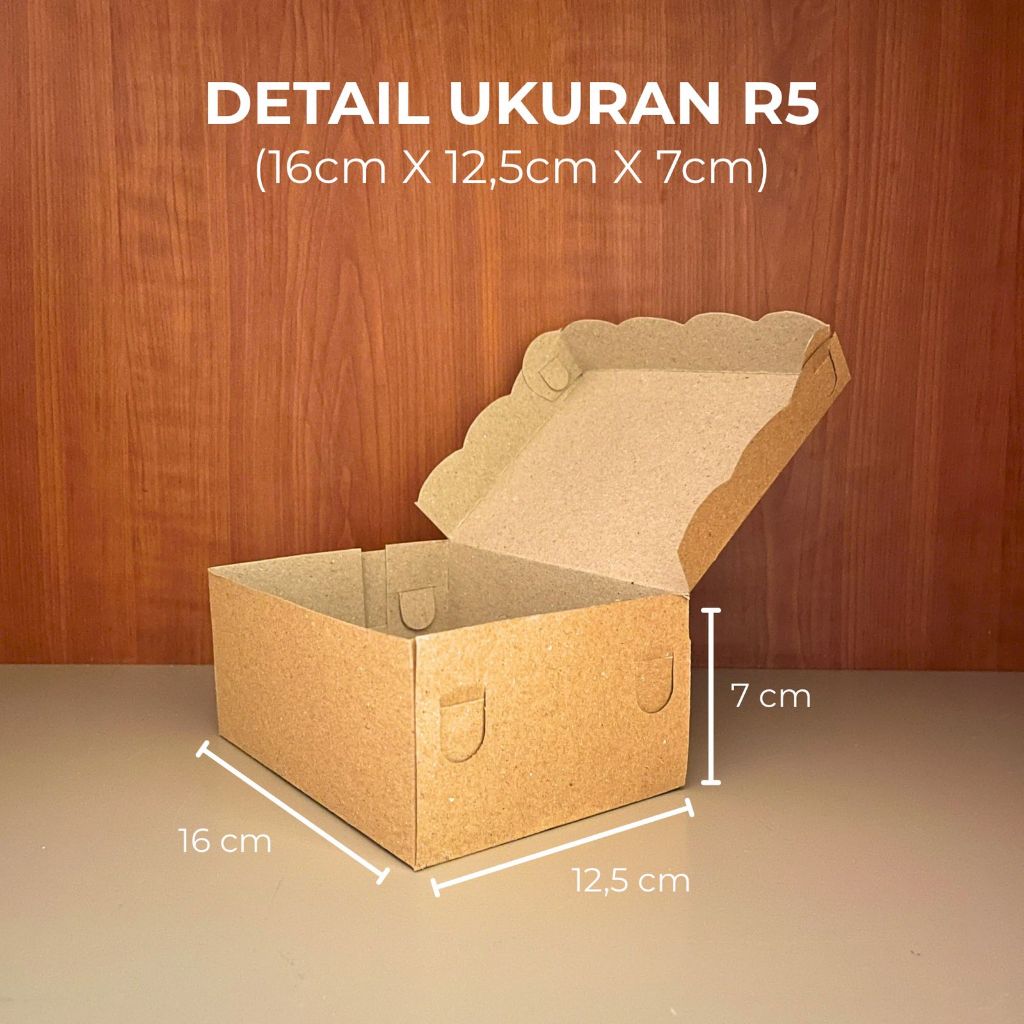 

(Grosir) Kardus Coklat Kecil R5 Wadah Snack Kue Hajatan Kraft Jajan Hantaran Bancaan Box Kuat Bisa