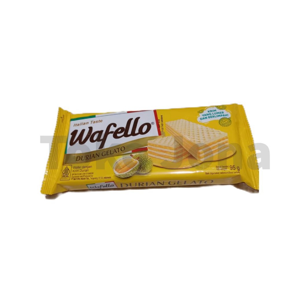 

Wafello Wafer Durian Gelato 95 gr wafer Krim Dirian