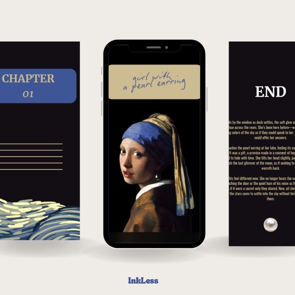 

NOTEBOOK/ NOTES DIGITAL GIRL WITH PEARL EARRING