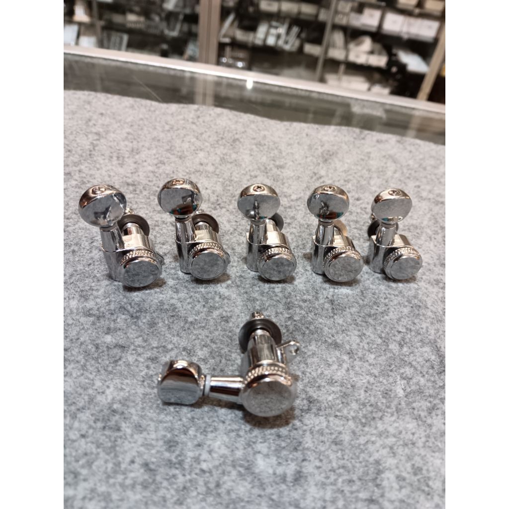 Dryer Gitar Akustik Dan Elektrik Locking R6 Set Crhome