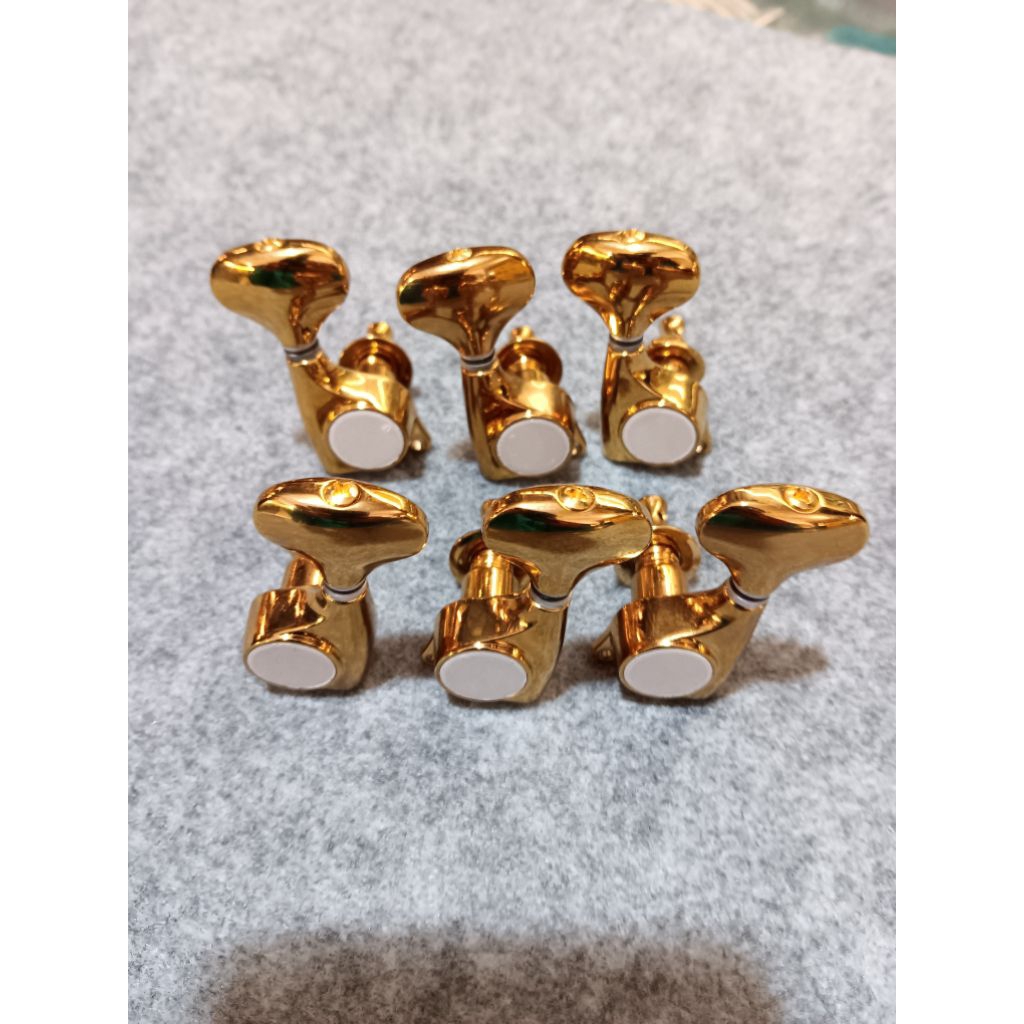 Dryer Tuner Machinehead Gotoh Style Gitar Akustik dan Elektrik Set Gold