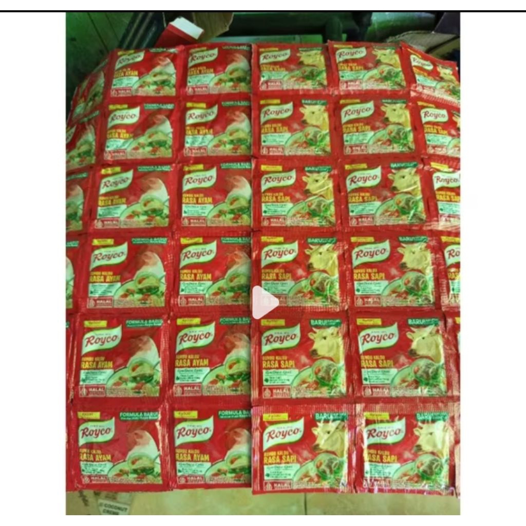 

Royco renceng sapi/ ayam isi 9 pcs. Dibaca dulu sebelum order