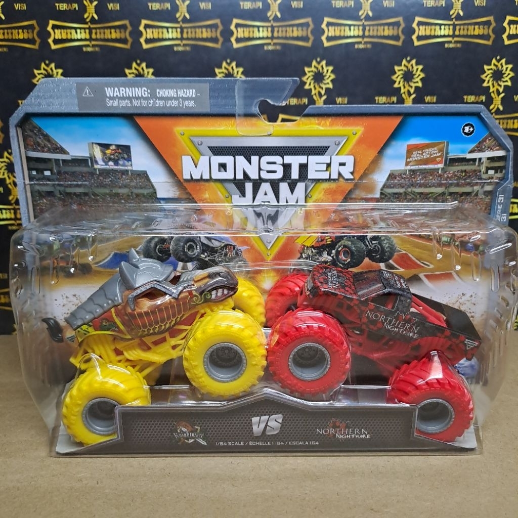 MONSTER JAM KNIGHTMARE MONSTER JAM NORTHERN NIGHTMARE MONSTER JAM 1:64 MONSTER JAM DOUBLE PACK MONST