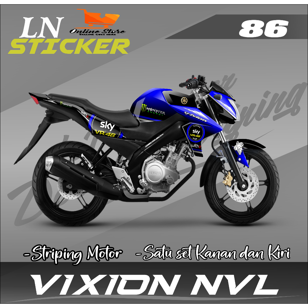 Decal Vixion New Full Body Decal Vixion NVL Full Body Stiker Vixion NVL Full Body Stiker Vixion New 