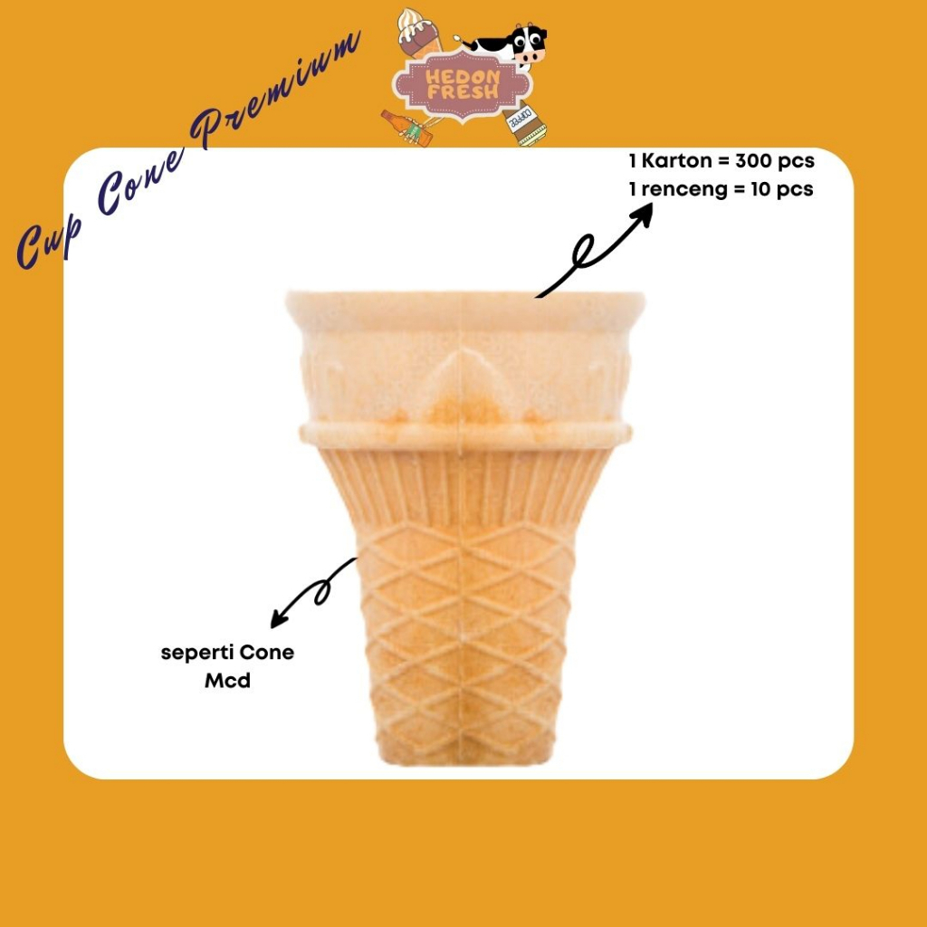 

Cone ice Cream MCD Renceng 10pcs - Cabang Bandung