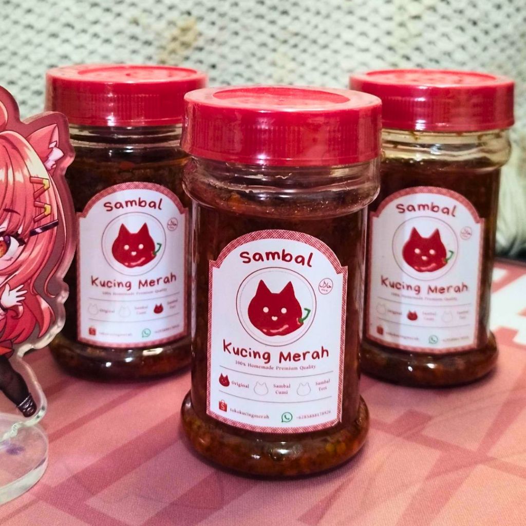 

Sambal Bawang Cumi Teri Kucing Merah Pedas Asli Surabaya Enak & Gurih