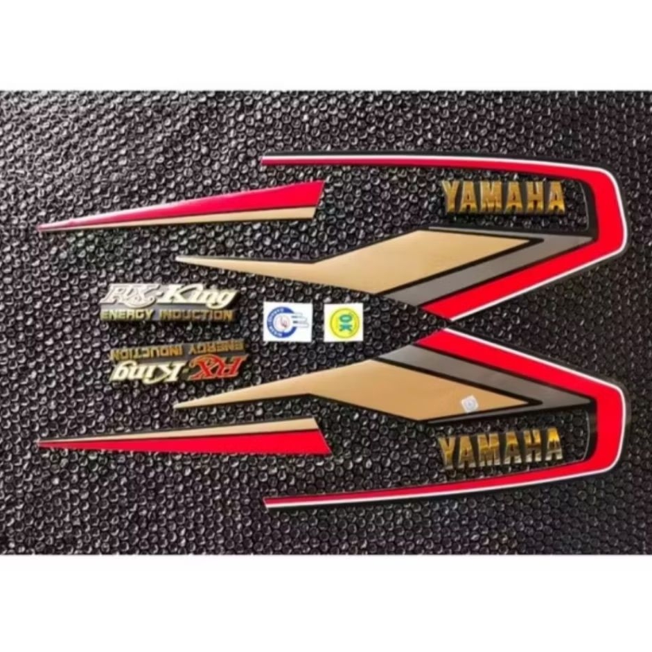 STIKER STRIPING LIST BODY RX KING COBRA 92 MERAH SET LENGKAP