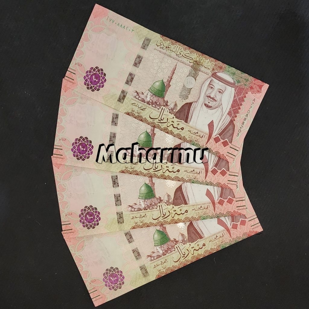 Saudi Arabia Riyal Uang Asing Kuno 100 Riyal