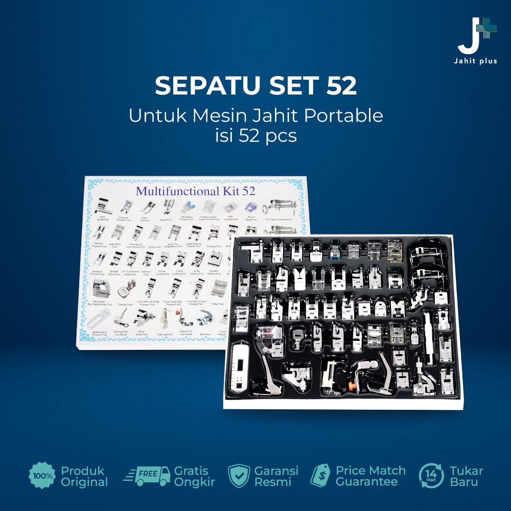Sepatu 52 pcs Mesin Jahit Portable - Sepatu Set 52 pcs Multifungsi