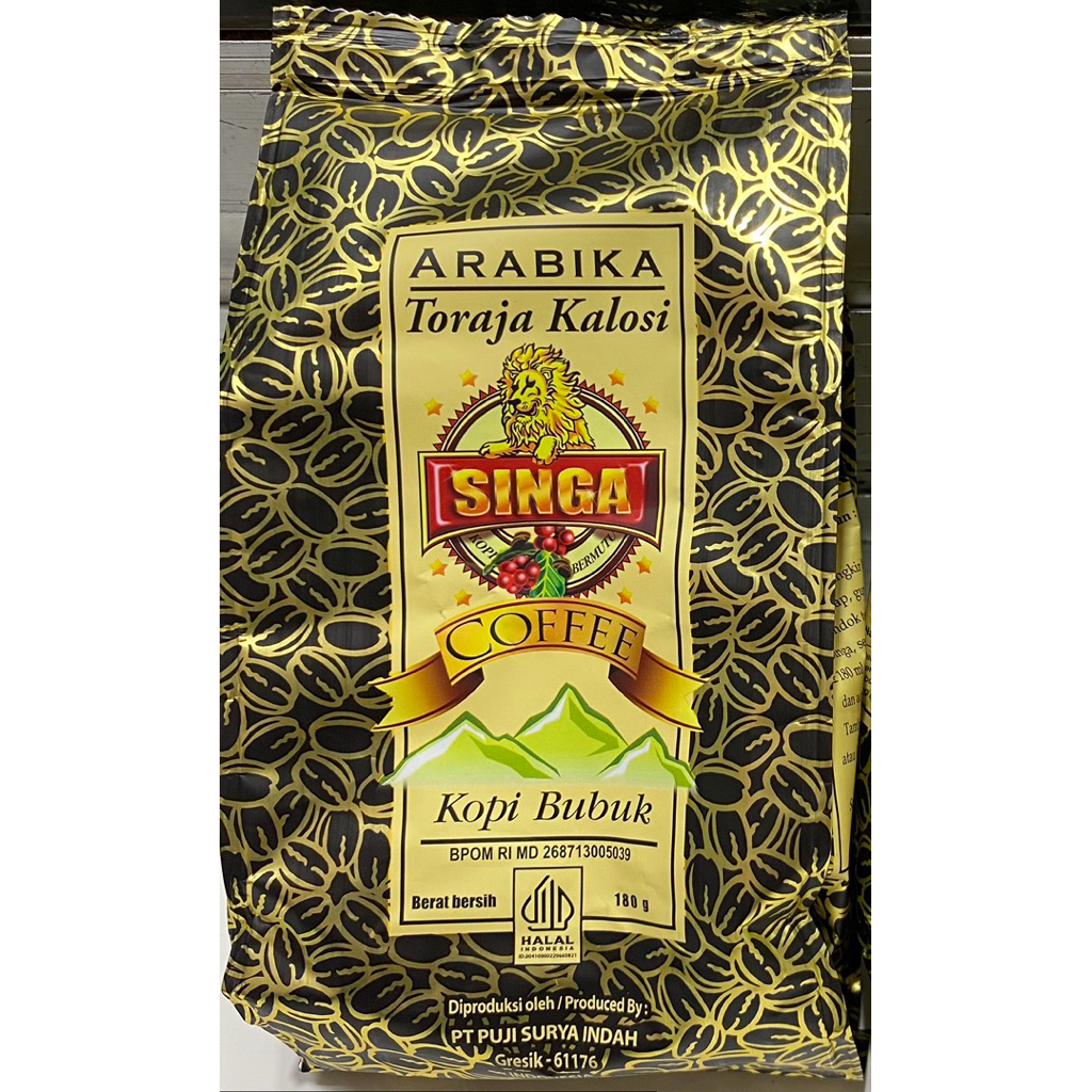 

Kopi Singa Arabika Toraja Kalosi 180gr