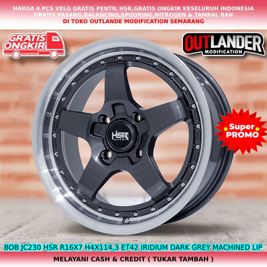 velg ring16 lobang 4 untuk mobil Kijang LGX Veloz Avanza Triber Livina Xgear dll hsr bob ring16