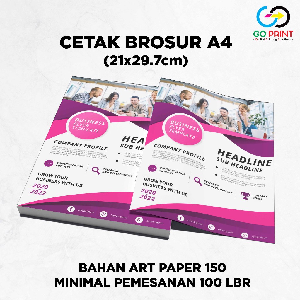 

Cetak Brosur A4 / Cetak Flyer / Leaflet Art Paper 150 Gram (min. Pemesanan 100 lembar)