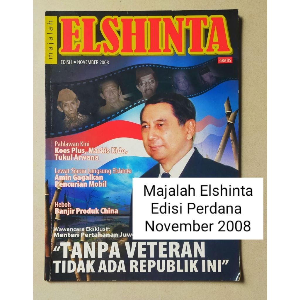 Majalah Elshinta Edisi Perdana No.1 / November 2008 Cover : Juwono Sudarsono
