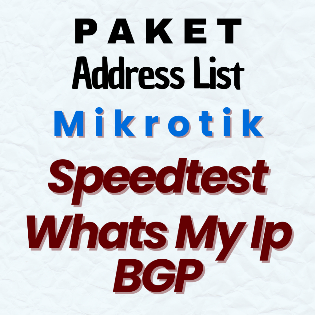 Speedtest, Whats My IP, BGP Mikrotik Update Otomatis