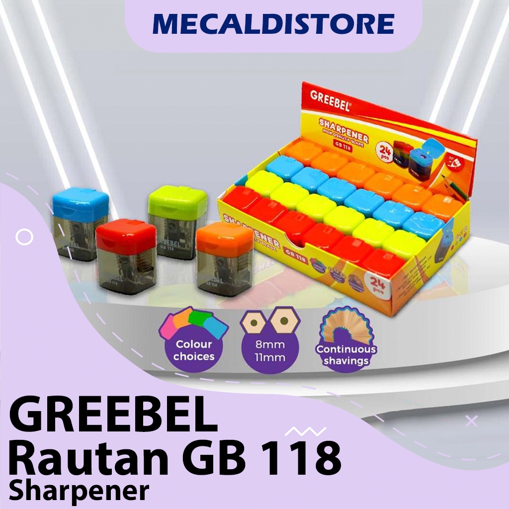 

Serutan / Rautan / Sharpener Pensil - Greebel GB-118 (1 BOX)