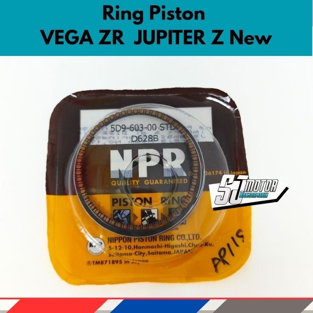 Ring Sehar Piston Set NPR (5D9) Vega ZR RR Jupiter Z New 115 Jupiter Z Robot