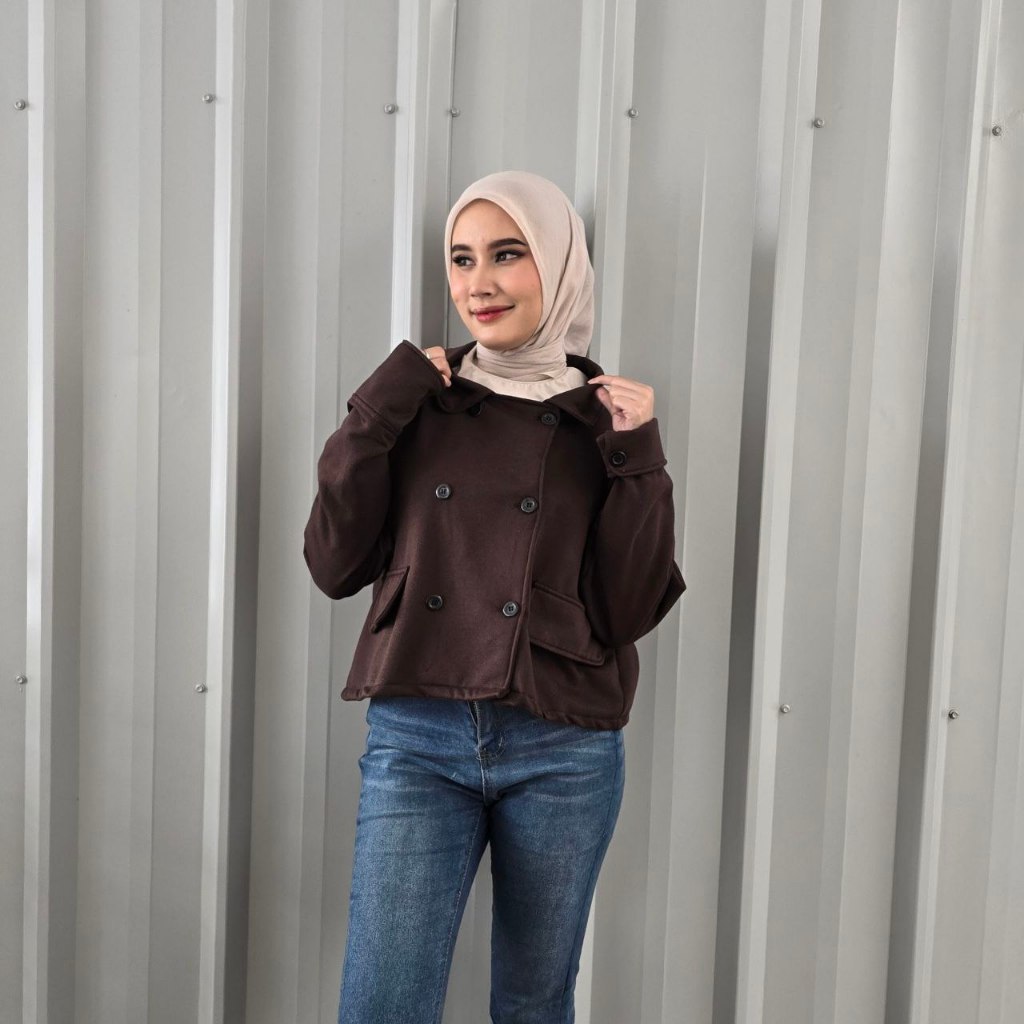 Crop Blazer / jas Blazer Cropped / Jas Blazer Wanita Terbaru / outer wanita / cardigan/Blouse Crop T