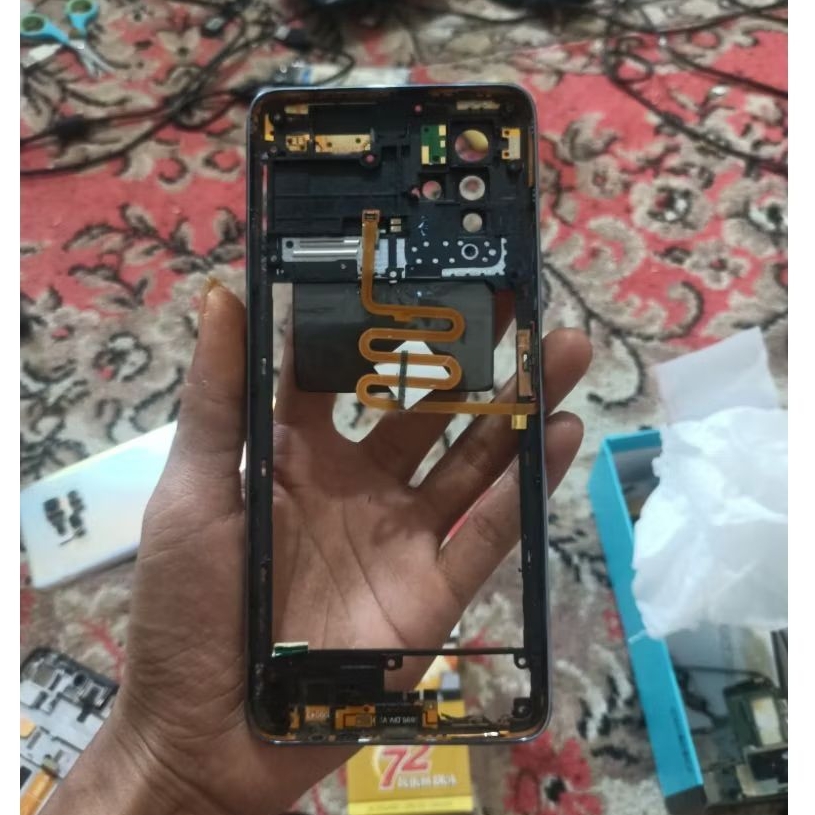 bezel infinix Note 10 Pro X695 NFC ORI copotan Fullset Finger print