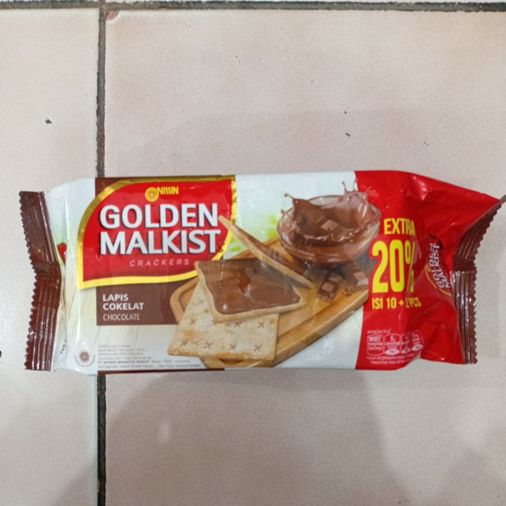

Golden Malkist Lapis Coklat 120gr 1 Bungkus