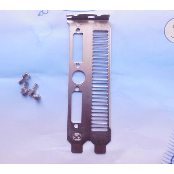 Plat besi - Bracket VGA card 3 lubang 2 slot - DVI VIDEO DVI plus 4 pcs Screw