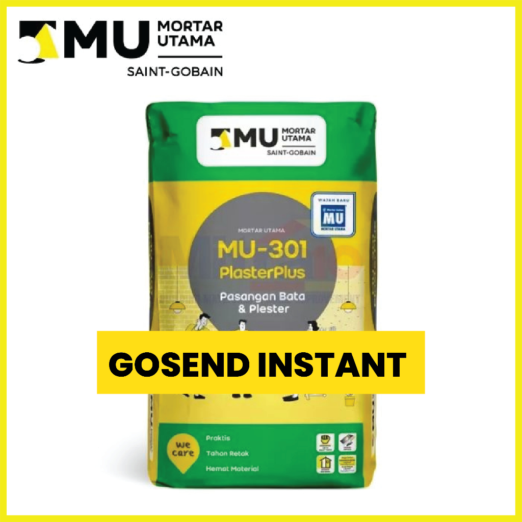 Mortar Utama MU-301 Plester & Pasang Bata – Semen Instan MU301 40Kg