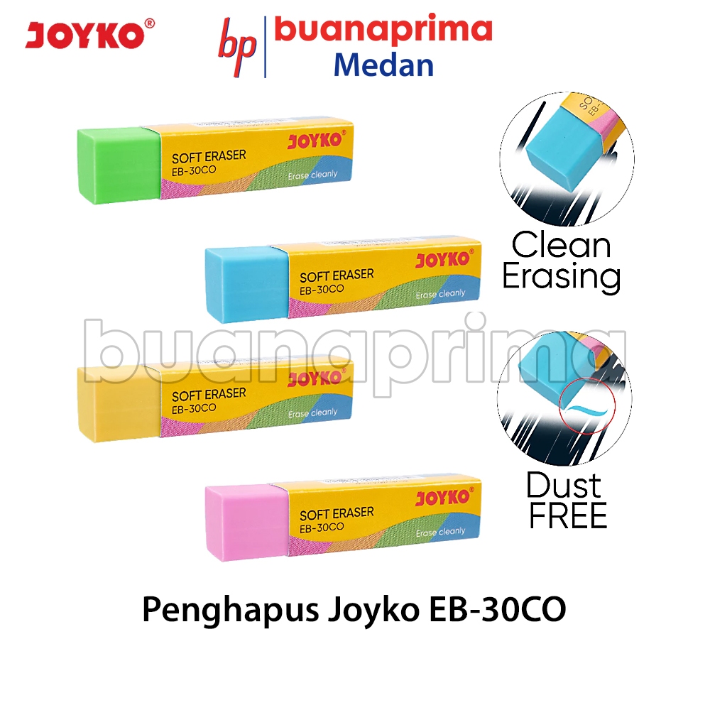 

PENGHAPUS JOYKO EB-30CO Panjang Stip Pensil Warna Eraser Setip Pensil