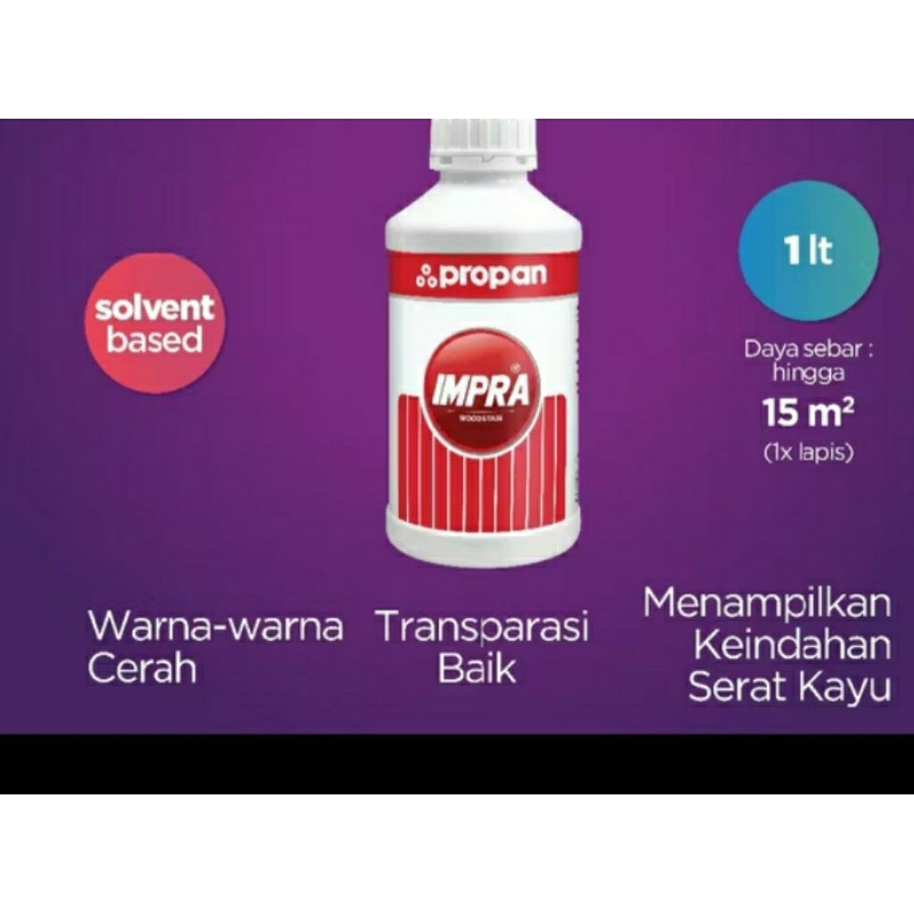 Impra Wood Stain Salak Brown 1Liter