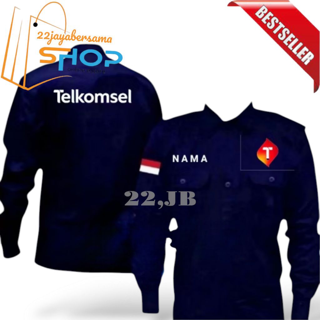 Kemeja TELKOMSEL • BAJU TELKOMSEL • Seragam Telkomsel terbaru
