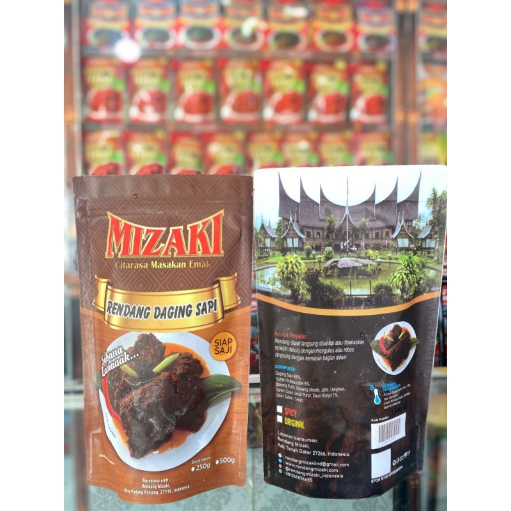 

Rendang daging sapi mizaki 250 g