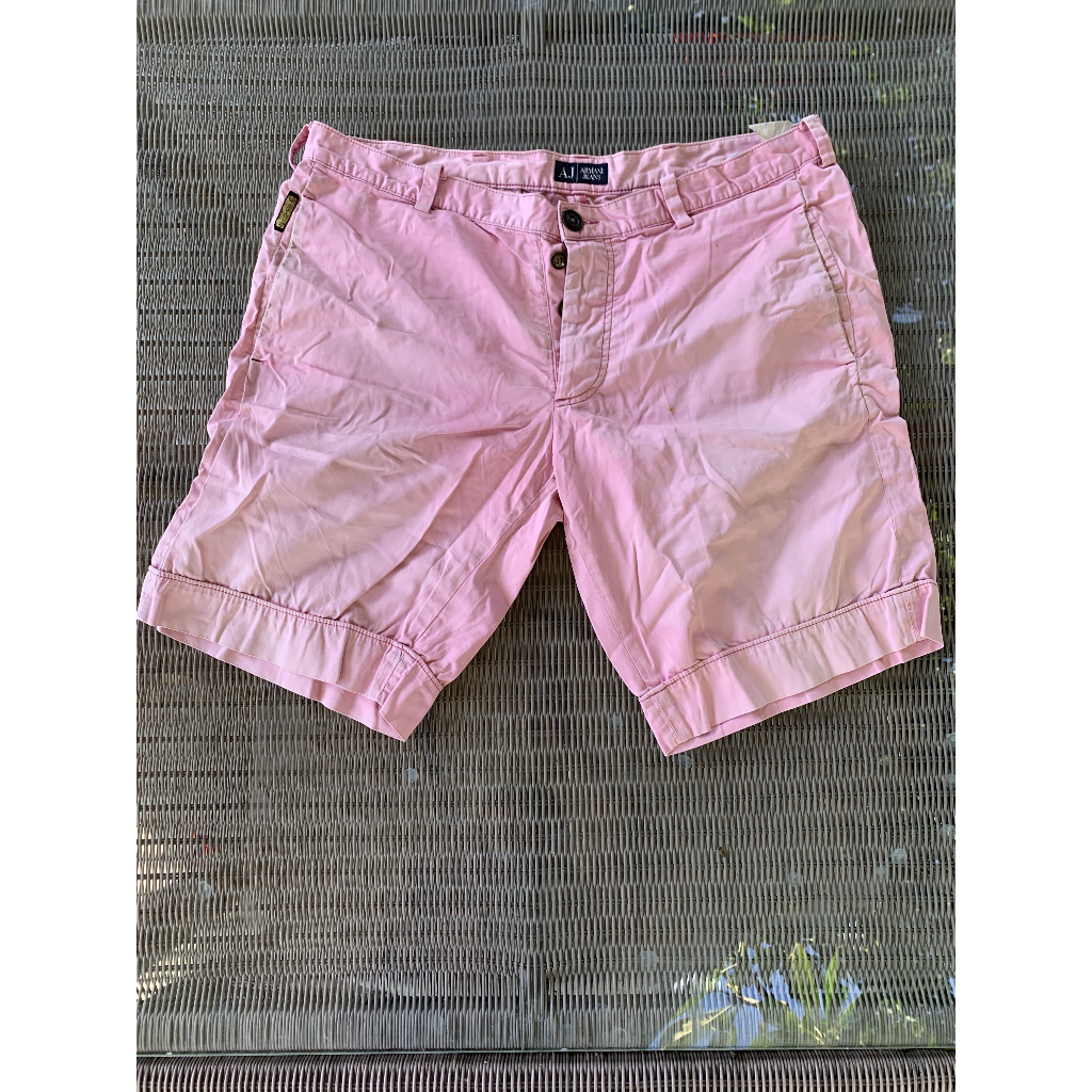 PRELOVED D2 CELANA PENDEK PRIA PINK ARMANI JEANS