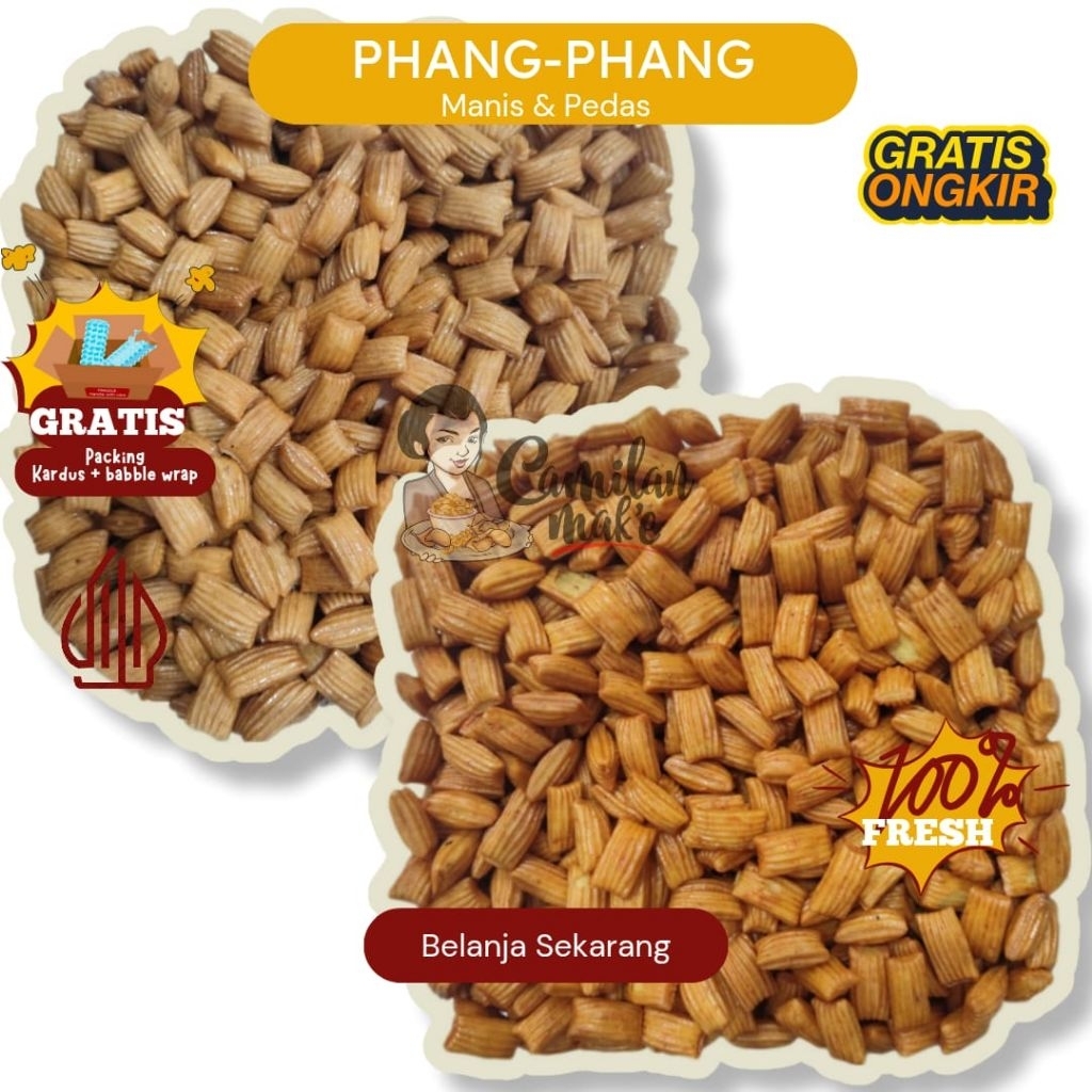 

PHANG-PHANG MANIS & PEDAS | CAMILAN MAK'E | CEMILAN | SNACK KILOAN
