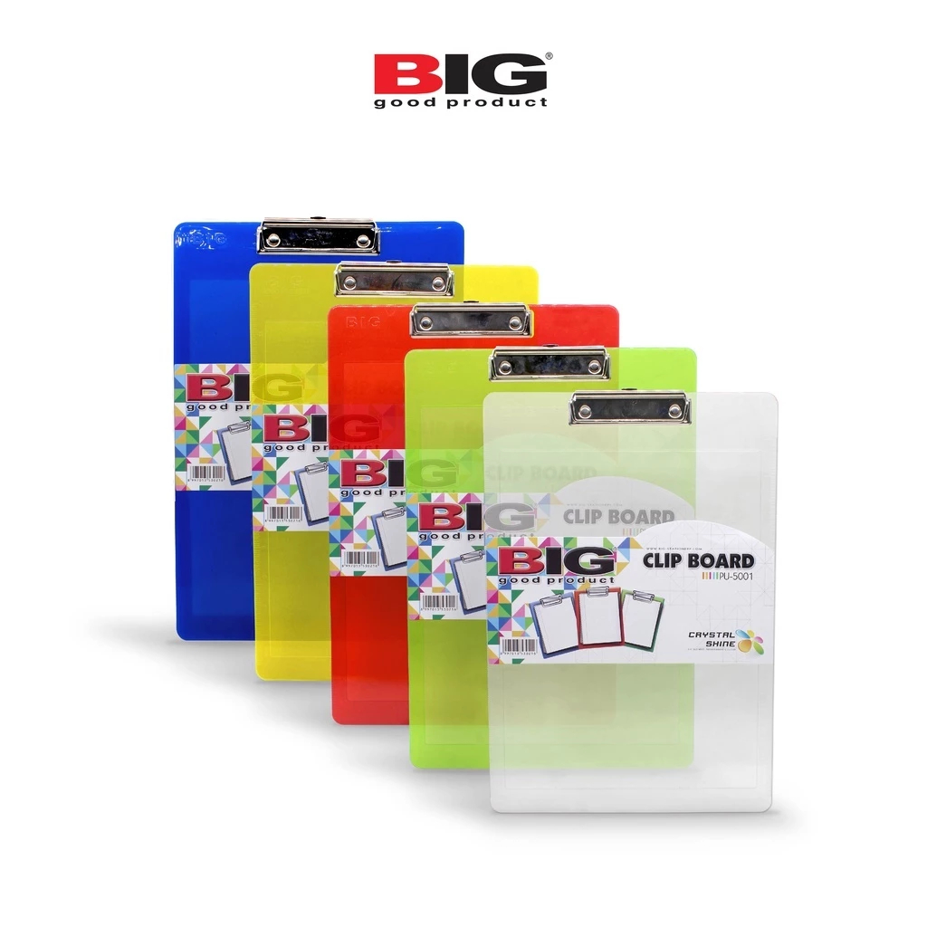 

BIG Clipboard Papan Ujian Transparan Ukuran F4 Folio PU-5001