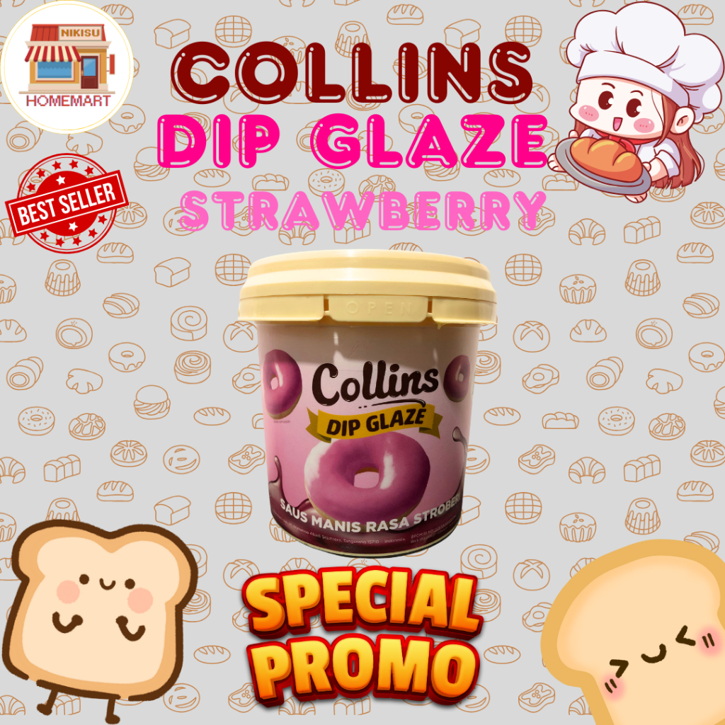 

Cahayadstore Collins Dip Glaze Saus Manis Rasa Strawberry 1 Kg