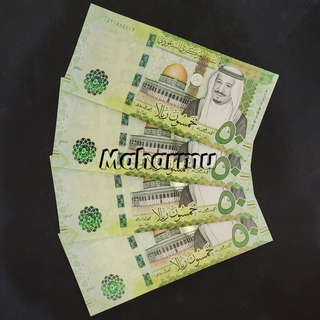 Saudi Arabia Riyal Uang Asing Kuno 50 Riyal