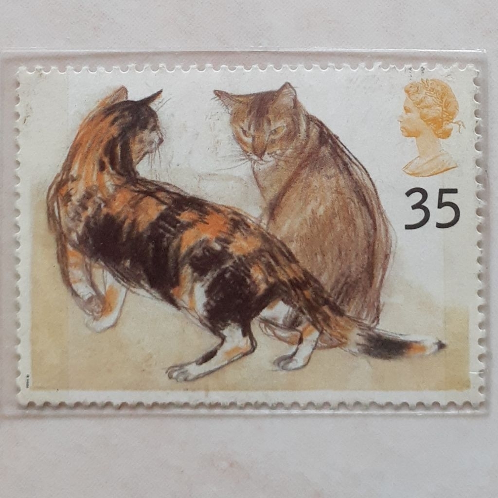 

Perangko Inggris Britania Raya & Irlandia Utara Cats (1995) (Kikko (Tortoiseshell) and Rosy (Abyssinian) - (Felis silvest)) Tahun 1995