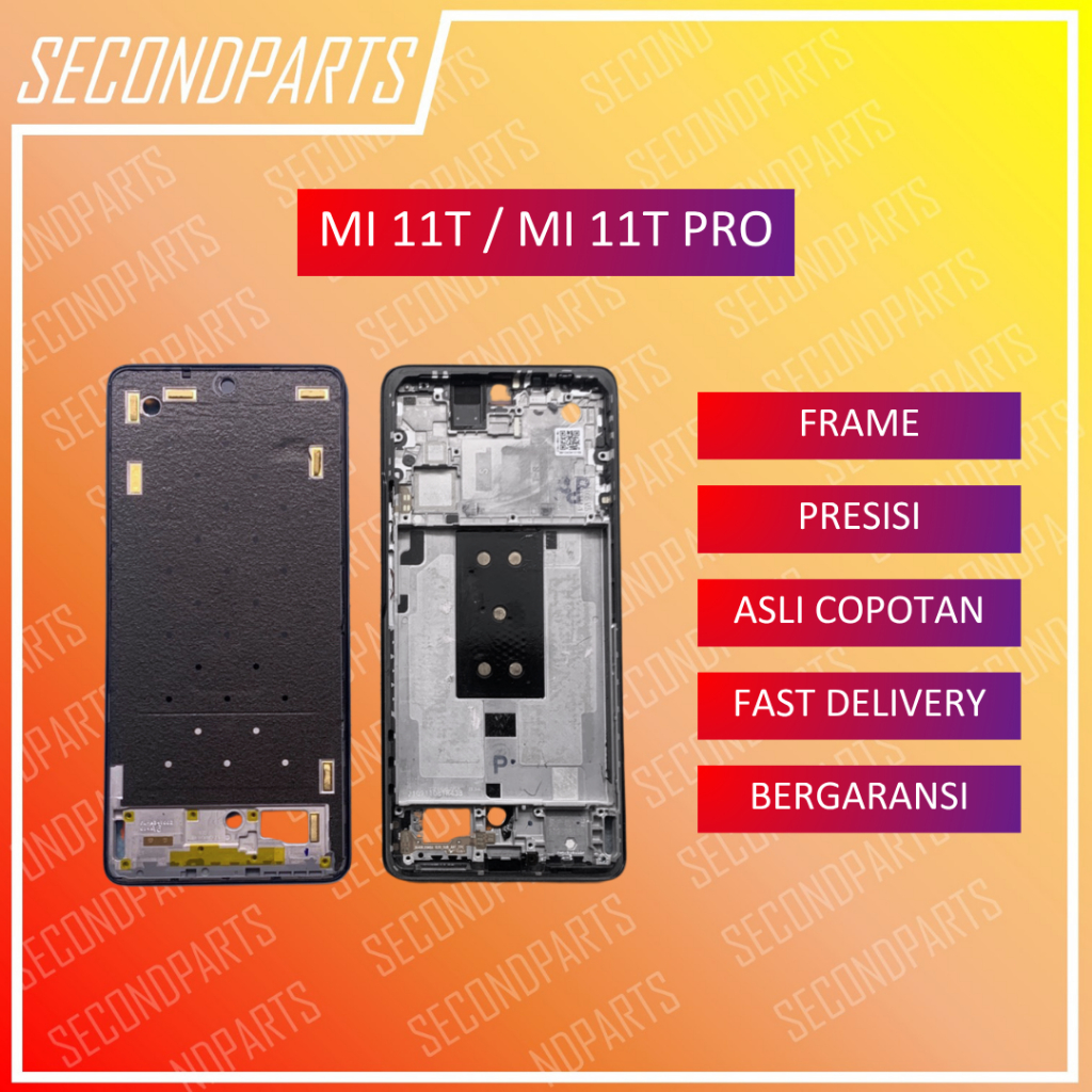 FRAME MIDDLE TULANG RANGKA LCD XIAOMI MI 11T / MI11T PRO ORIGINAL COPOTAN