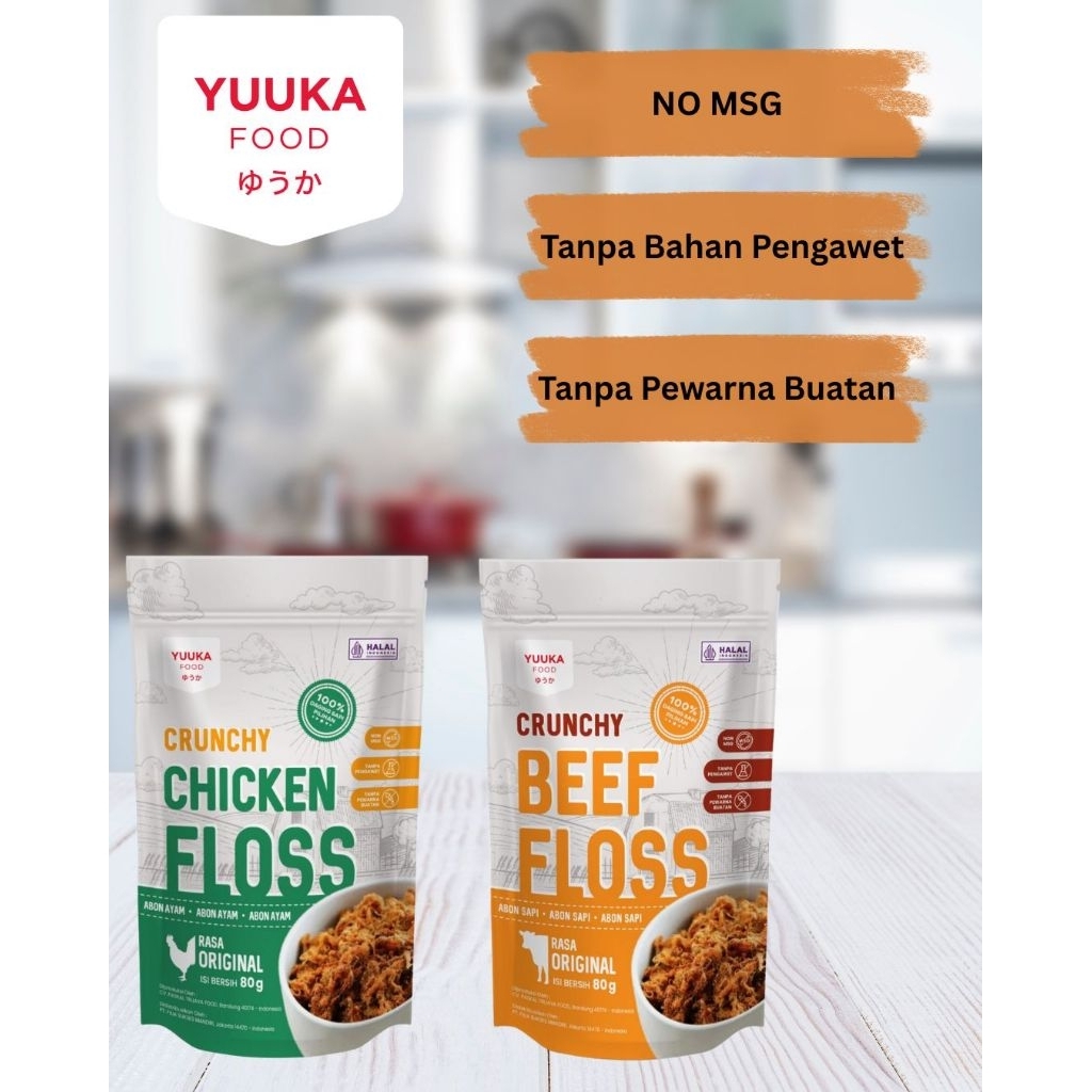 

Yuuka Food Crunchy Abon Sapi & Ayam 80gr
