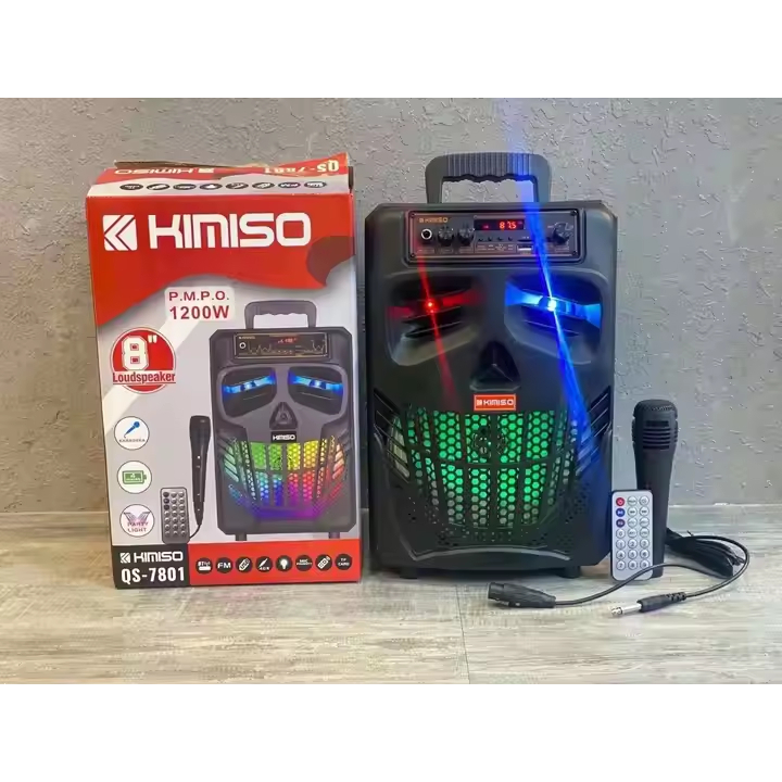 KIMISO MKC SPEAKER BLUETOOTH 7801 8 INCH WITH MIC KARAOKE