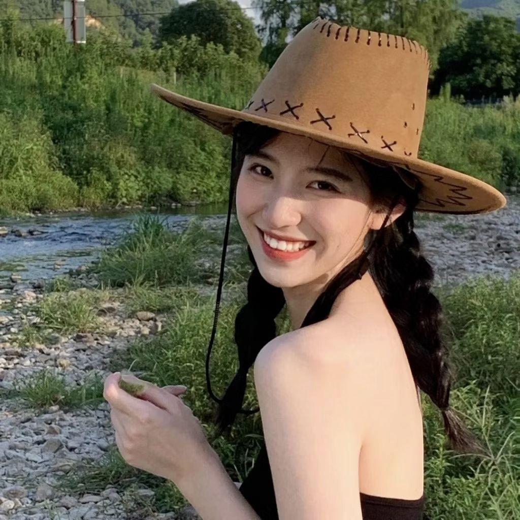 Topi Koboi Amerika Pria | wanita Dewasa - Topi Koboi Fashion Murah