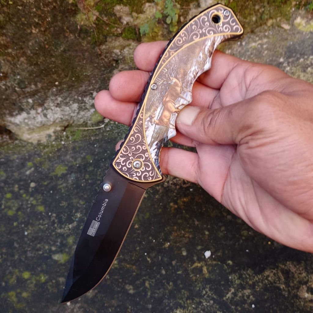 Pisau Camping Survival Lipat Columbia