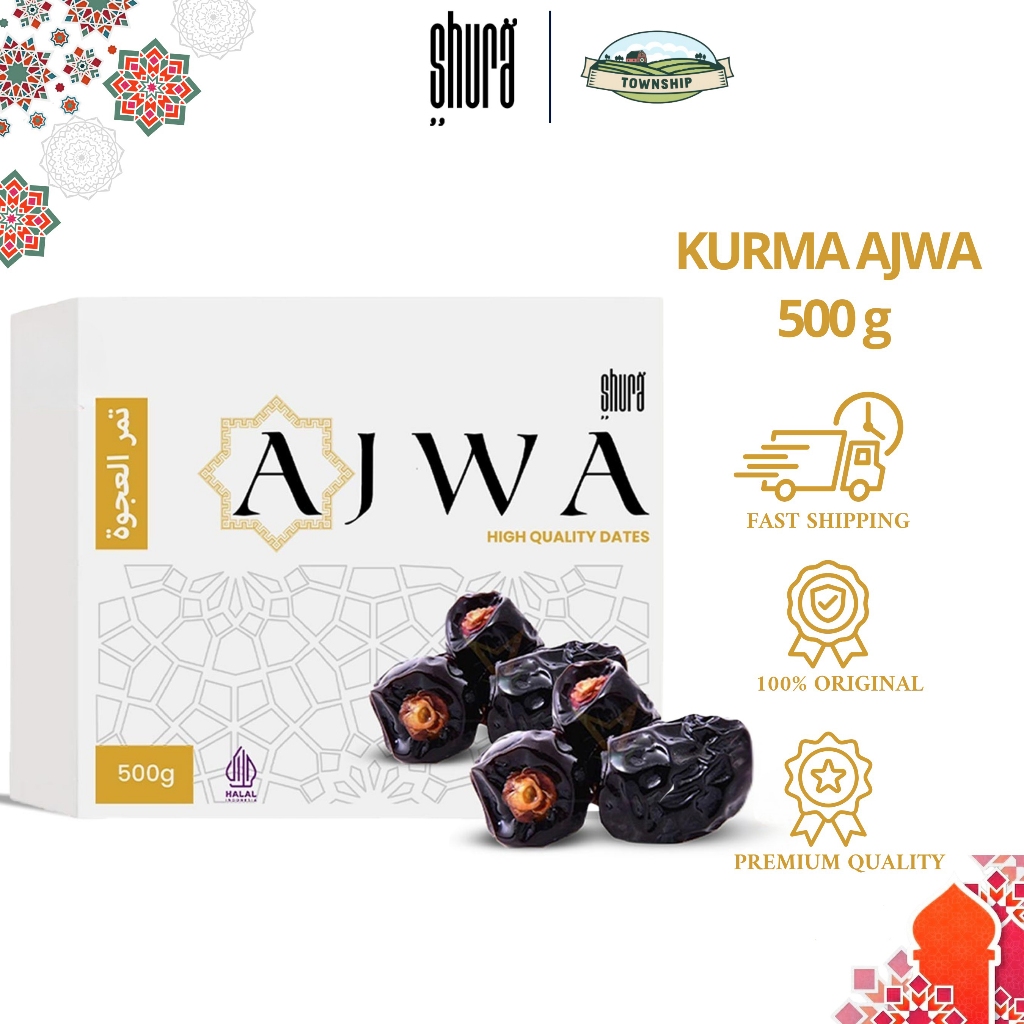 

Shura Kurma Ajwa 500gr Kurma Nabi Premium kurma 100% Original