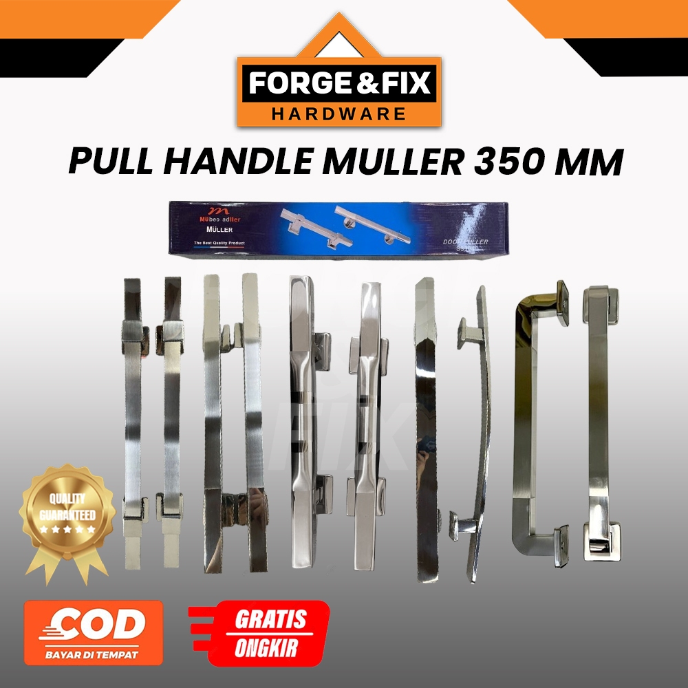 MULLER Pull Handle Gagang Tarikan Pintu Kupu Tarung Stainless Kotak 350 MM