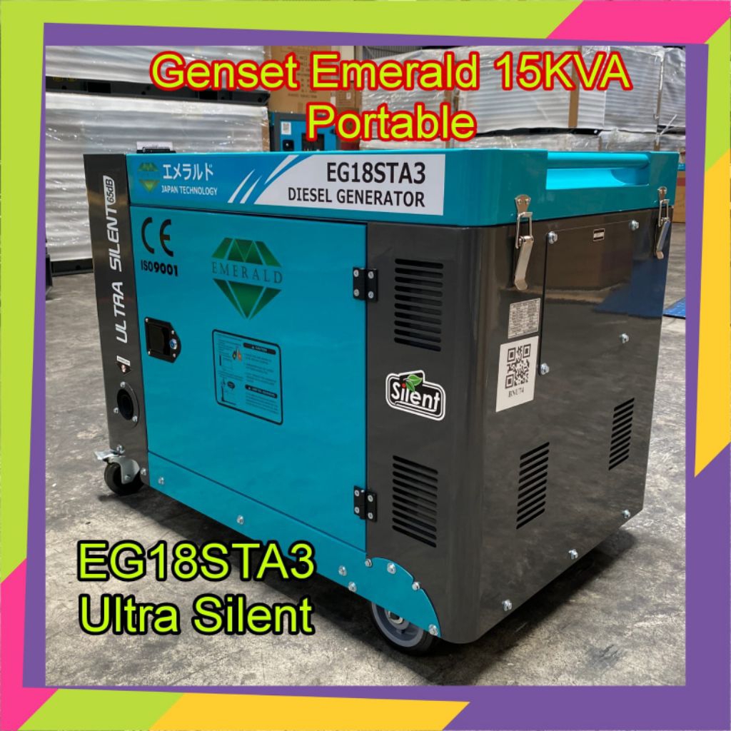Genset 15KVA Emerald Portable EG18STA3 - Ultra Silent
