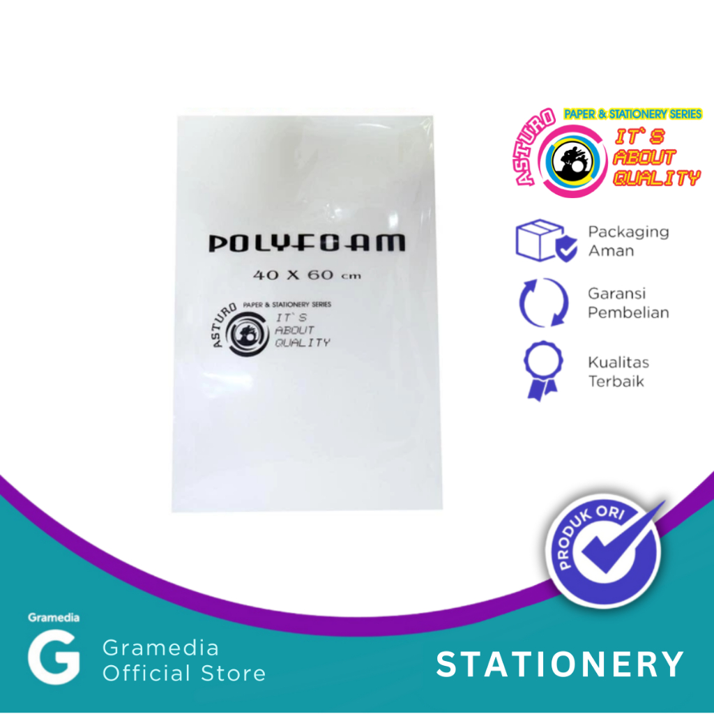 

Gramedia Pettarani - ASTURO POLYFOAM PUTIH 40X60